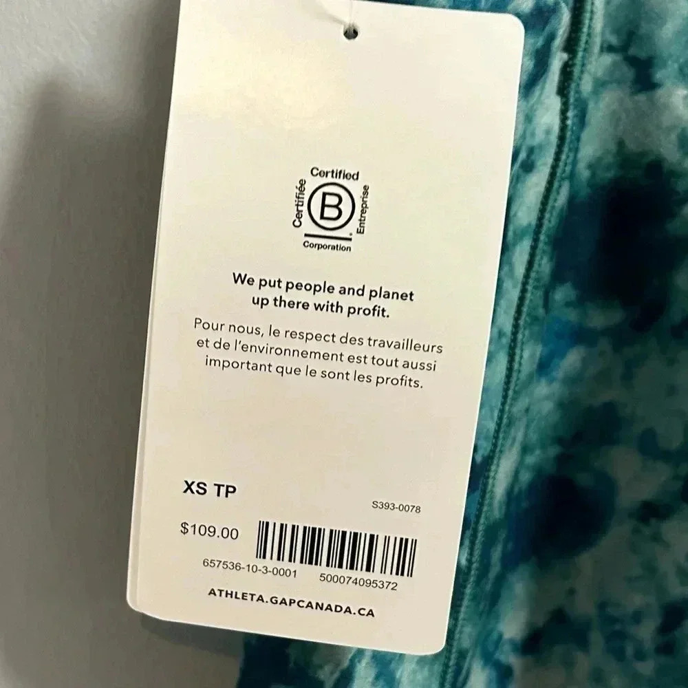 Athleta Salutation Stash Pocket Printed 7/8 Tight - Picture 4 of 9